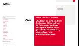 
							         United Internet AG – GMX: Zentrales Kommunikations- und ...								  
							    