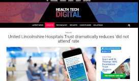 
							         United Lincolnshire Hospitals Trust dramatically reduces 'did not ...								  
							    