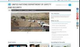 
							         United Nations Department of Safety and Security |								  
							    