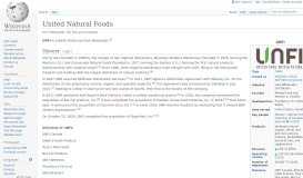 
							         United Natural Foods - Wikipedia								  
							    