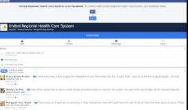 
							         United Regional Health Care System - Home | Facebook								  
							    