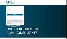 
							         United Retirement Plan Consultants								  
							    