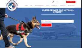 
							         United Service Dog National Registry | Service Dog and Emotional ...								  
							    