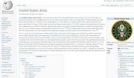 
							         United States Army - Wikipedia								  
							    