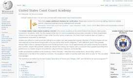 
							         United States Coast Guard Academy - Wikipedia								  
							    
