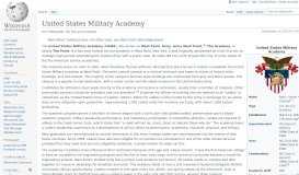 
							         United States Military Academy - Wikipedia								  
							    