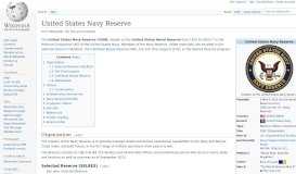 
							         United States Navy Reserve - Wikipedia								  
							    