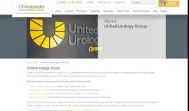 
							         United Urology Group - About Us - Chesapeake Urology								  
							    