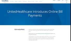 
							         UnitedHealthcare Introduces Online Bill Payments - InstaMed								  
							    