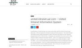 
							         united.intranet.ual.com – United Intranet Login								  
							    