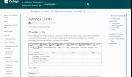 
							         Units - Quinyx User Manual and FAQs - Settings								  
							    