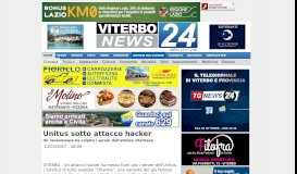 
							         Unitus sotto attacco hacker - Viterbo News 24								  
							    