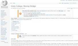 
							         Unity College, Murray Bridge - Wikipedia								  
							    
