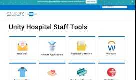 
							         Unity Hospital Staff Tools - MyROCHealth								  
							    