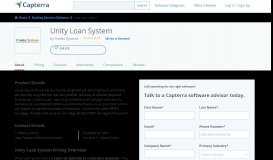 
							         Unity Loan System Reviews and Pricing - 2020 - Capterra								  
							    