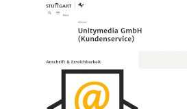 
							         Unitymedia GmbH (Kundenservice) - Stadt Stuttgart								  
							    