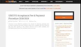 
							         UNIUYO Acceptance Fee Payment Procedure 2018/2019 ...								  
							    