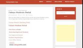 
							         Uniuyo Students Portal - UniuyoInfo.Com								  
							    