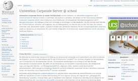 
							         Univention Corporate Server @ school – Wikipedia								  
							    