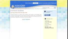 
							         Universal Academy « Hamadeh Educational Services, Inc ...								  
							    