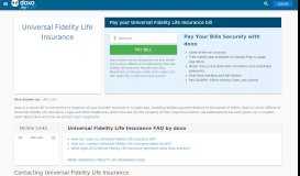 
							         Universal Fidelity Life Insurance: Login, Bill Pay, Customer Service ...								  
							    