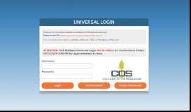 
							         Universal - Portal Login								  
							    