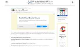 
							         Universal Studios Application, Jobs & Careers Online								  
							    