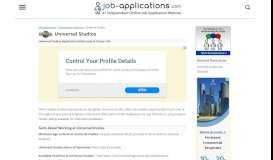 
							         Universal Studios - Job-Applications.com								  
							    