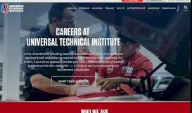
							         Universal Technical Institute Careers								  
							    