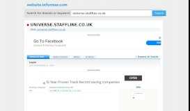 
							         universe.staffline.co.uk at Website Informer. Login. Visit ...								  
							    