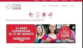 
							         Universidad Ana G. Méndez: UAGM								  
							    