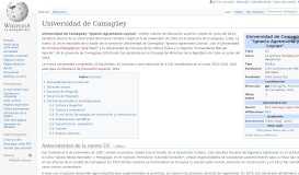 
							         Universidad de Camagüey - Wikipedia, la enciclopedia libre								  
							    