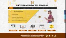 
							         Universidad Nueva San Salvador								  
							    