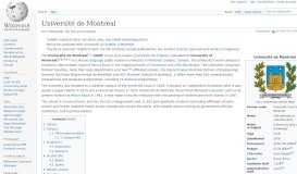 
							         Université de Montréal - Wikipedia								  
							    