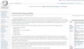 
							         Universitas Bung Hatta - Wikipedia bahasa Indonesia, ensiklopedia ...								  
							    