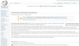 
							         Universitas Muslim Nusantara - Wikipedia bahasa Indonesia ...								  
							    
