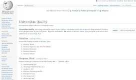 
							         Universitas Quality - Wikipedia bahasa Indonesia, ensiklopedia bebas								  
							    
