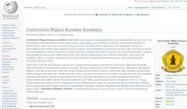 
							         Universitas Wijaya Kusuma Surabaya - Wikipedia bahasa Indonesia ...								  
							    