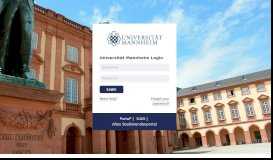 
							         Universität Mannheim – Zentraler Authentifizierungdienst								  
							    