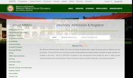 
							         University Admission & Registrar | Mariano Marcos State University								  
							    