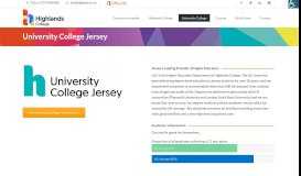 
							         University College Jersey | Highlands College Jersey								  
							    