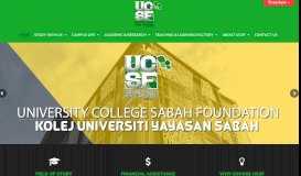 
							         University College Sabah Foundation: UCSF								  
							    