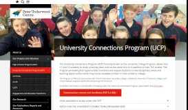 
							         University Connections Program (UCP) - Schools Engagement ...								  
							    