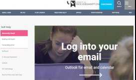 
							         University Email - University of Wolverhampton								  
							    
