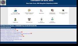
							         University Examinations & Results :: University of Kota, Kota - UOK								  
							    