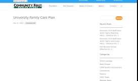 
							         University Family Care Plan - Community First Health Plans								  
							    