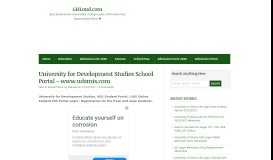 
							         University for Development Studies School Portal – www.udsmis.com ...								  
							    