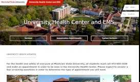 
							         University Health Center And EMS - Montclair State University								  
							    