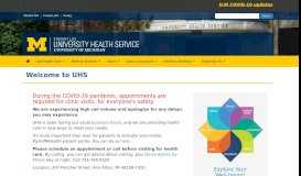 
							         University Health Service |								  
							    