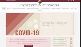 
							         University Health Services								  
							    